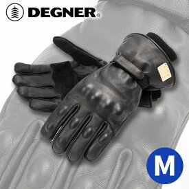 デグナー■ウィンター レザーグローブ ブラック 【M】 WG-50 DEGNER WINTER LEATHER GLOVE 防寒 防風