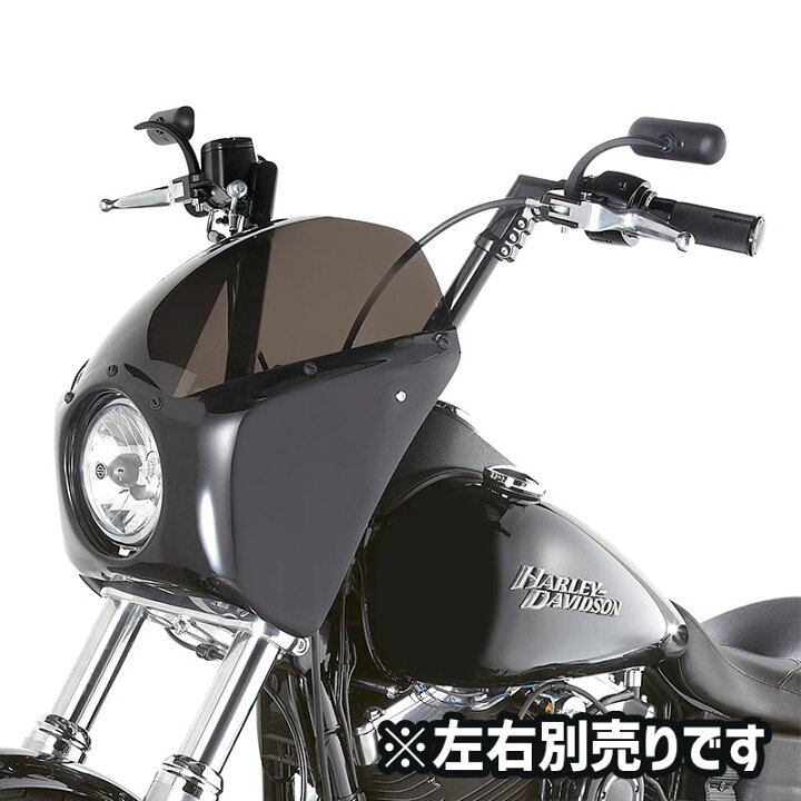 ARLEN NESS ハーレーミラー ブラック 楕円形