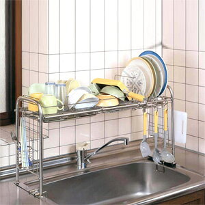 キッチン水切りラック【送料無料】【シンク上部収納ラック KS-2712 】水切り収納ラック