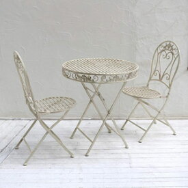 楽天市場 ガーデン テーブル 鋳物 白の通販