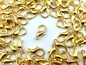 カニカン ゴールド 1.2cm【中サイズ】 5個 金具 アクセサリーパーツ ハンドメイド 材料 パーツ