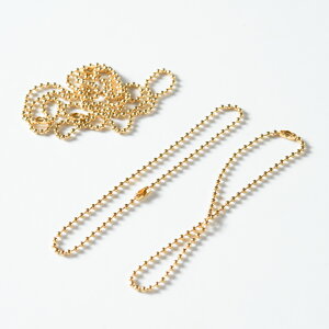 【毎日発送】【サージカルステンレス 316 】 ボールチェーン ゴールド 5本 ブリオンチェーン ネックレス ブレスレット ストラップ パーツ 素材 問屋 専門店