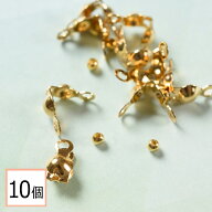【毎日発送】【サージカルステンレス 316 】 ボールチップとつぶし玉セット ゴールド 10個ずつ ステンレ…