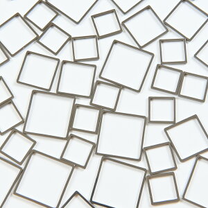 【毎日発送】【サージカルステンレス 316 】 フレームパーツ シルバー 四角 3サイズmix【1.2cm 1.6cm 2.0cm】各サイズ4個ずつ計12個 レジンクラフト 型 枠 チャーム ピアス イヤリング パーツ アク