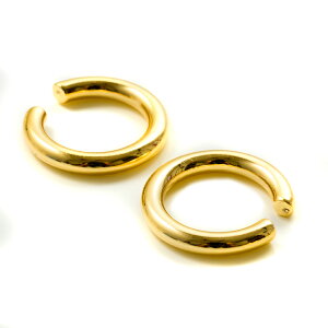 【毎日発送】【サージカルステンレス 316 】 イヤーカフ ゴールド タイプD 4個 ハンドメイド イヤリング パーツ 金属アレルギー対策 アクセサリーパーツ 問屋 専門店