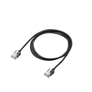 �G���R�� LAN�P�[�u�� CAT6A 1m �X�[�p�[�X���� �u���b�N ECLD-GPASSBK1
