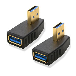 Cable Matters 2�Z�b�g USB 3.0 L�� �A�_�v�^ 5Gbps 90�x