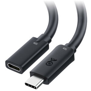 Cable Matters 40Gbps USB4�����P�[�u�� Thunderbolt 5/4�Ή� 0.5m USB-C�I�X-���X