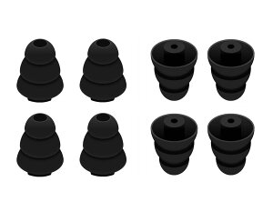 A-Pcas 3�t�����W �C���[�p�b�h 4�y�A Shu-re�p SE215�p SE530�p West-one�p KLIP-SCH�p UM2 IEMs�p 3mm�ȉ������C���z���p �g���v���t�����W �C���[�s�[�X S�T�C�Y4�y�A���� �y�u���b�N�z�yS�T�C�Y�z522