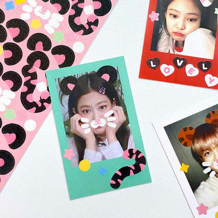 楽天市場 即日出荷 韓国 シール チェキ プリクラ デコ クマ 可愛い かわいい 手帳 スマホ デコレーション ミニサイズ ステッカー かわいいステッカー女の子 小学生 中学生 高校生 学生 スケジュール 携帯 Milkjoy チェキのデコに ラメで可愛い猫耳シール 全3種