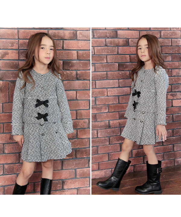 楽天市場】子供服Rora ツイード スカート＆ジャケット 上下セット 