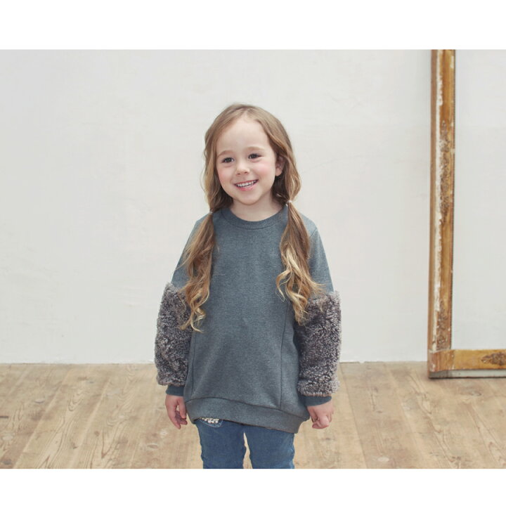 子供服Rora もこもこ スウェット(3color) 子供服 女の子 トレーナー カジュアル ナチュラル 長袖 無地 スウェット 90 100 110 120 130 140 キッズ服 秋冬 服 可愛い キッズ 服 おしゃれ ブランド 毎日着たい かわいい服 子供服 ピンクキャット オレンジ くまさん トレーナー 裏起毛 両サイドポケット付き