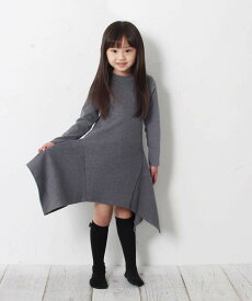 [ 100・110cm在庫処分セール55% 3998→1799円 ] 子供服Rora ソニャー ワンピース (2color) 子供服 女の子 スカート 長袖ワンピース カジュアル ナチュラル キッズ 秋 冬 春 グレー ワインレッド レッド 赤 紫 パープル 100 110 120 130 140 150