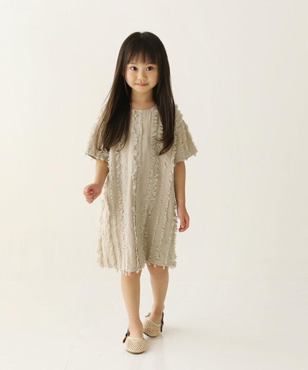 ワンピース 刺繍 花 半袖 ナチュラル レトロ 90 140センチ 女の子 子供服 送料無料カード決済可能