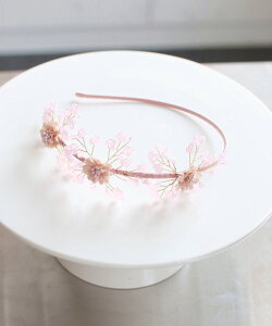 子供服Rora シャトレ フワラー カチューシャ ヘアアクセサリー キッズ 子供 カチューシャ 女の子 フラワー ヘッドドレス 花 結婚式 ピアノ発表会 七五三 パーティー ナチュラル カジュアル フ