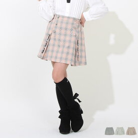 【20％OFF アウトレットSALE】通販限定 ボックスプリーツ スカート 8031K Cuugal 4月号 掲載 子供服 キッズ ジュニア 女の子 PH 小学生 お出かけ かわいい おしゃれ 中学生 PINKHUNT ピンクハント