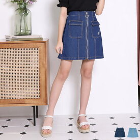 【30％OFF アウトレットSALE】通販限定 タイトデニム スカート 8226K 子供服 キッズ ジュニア 女の子 PH 小学生 お出かけ かわいい おしゃれ 中学生 Cuugal 6月号 掲載 PINKHUNT ピンクハント