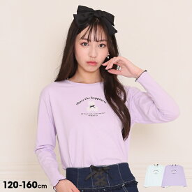 4/4～ 20％OFF 2024SS SALE 背中リボン ロングTシャツ 9321K キッズ ジュニア 女の子 PH PINKHUNT ピンクハント 小学生 かわいい おしゃれ 中学生 韓国トレンドファッション