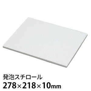 発泡スチロール 278×218×10mm 1個入 / スチロール 発泡ボード スチレンボード 模型 パネル 展示 無地 未着色 加工 白 ホワイト 素材 材料 夏休み 冬休み 自由工作 図工 ハンドクラフト アーテッ