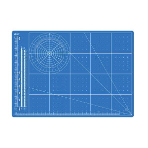 ATカッティングマットA4 1枚入 / ブルー 青 A4 ホビーツール カッティング マット クラフト DIY 両面 カッターマット 切り絵 工作 ハンドメイド カッティングマット カッティングボード 粘土 ね