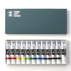 【ターナー】 アクリルガッシュ 20ml 12色セット 1個入 / 文房具 文具 ステーショナリー 絵具 絵の具 えのぐ お絵描き ペインティング 画材 インク インキ カラー 新学期 プレゼント イラスト アート 【ゆうパケット対応】