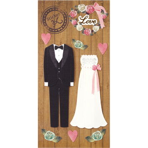 y|zHANDMADE STICKER K DRESS & TUXEDO nhCh XebJ[ PC hX Ah ^LV[h 1 / EFJ{[h DIY ԉDIY y[p[Ntg nhCh nhChޗ