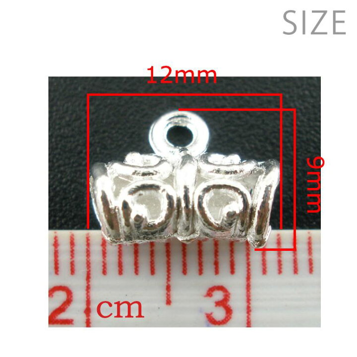 楽天市場】5個入 12mm×9mm ペンダントベイル バチカン 円筒形 銀メッキ 