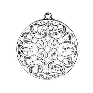 1�� 33mm×30mm���^���`���[�� ��䶗��T�[�N�� �V���o�[�g�[�� / �܂񂾂� �֑ɗ� mandala �����g�� �~�� �~�� �R�X�����W�[ �X�s���`���A�� ���@�w ������ ���[�X�͗l �����p�[�c ��F �����p�[