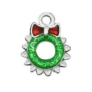 1 18×13mm ^`[ NX}X[X ⃁bL Gi / NX}X xmas Vo[J[ Christmas wreath p[c  ANZT[p[c nhChޗ   y䂤pP