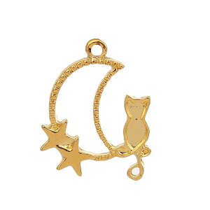 1 27×22×2mm ^`[ ƔL bL /  ˂ lR  ق cat O moon S[hJ[ ANZT[p[c y_ggbv lbNXgbv L[z_[`