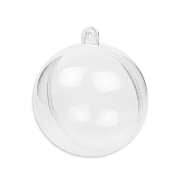 楽天市場 F60mm 穴4mm 1個入 クリスマスボール ツリー飾り クリア Christmas Xmas ホルダー付き プラスチック プラスティック オーナメントボール 透明 パーティー装飾 お祝い飾り 手作り 子供向け 景品入れ ハンドメイド材料 カプセル クラフト材料 宅配便 手芸