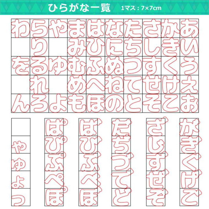 楽天市場 7cm 厚さ約3mm 切り抜き文字 ひらがな 小さい文字 点付き 丸付き 蛍光アクリル製 アンシャンテラボ 切り文字 切文字 パーツ ハンドメイド クラフト Diy 表札 ネームプレート 看板 ウェルカムボード 新入学 入園 ゆうパケット対応 手芸材料のお店 アン