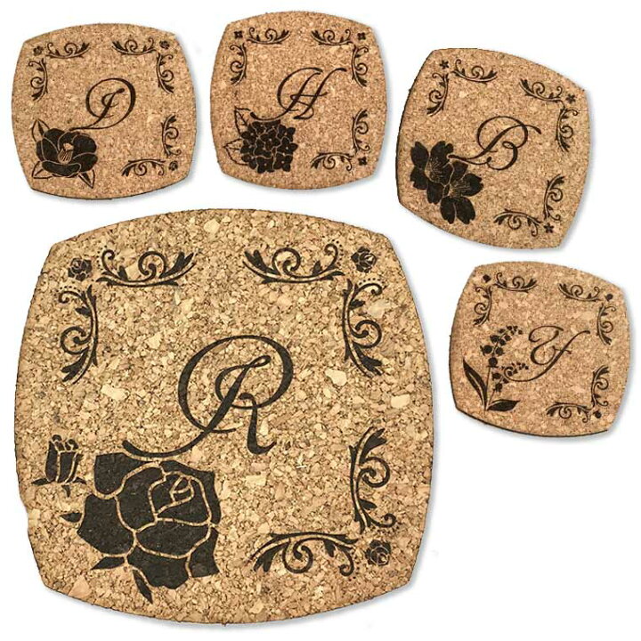 楽天市場 イニシャル入りフラワーコースター 全5種 ばら つばき さくら あじさい すずらん コルク製 花柄 フラワーデザイン 鈴蘭 桜 サクラ ローズ バラ 薔薇 椿 ツバキ 紫陽花 アジサイ ゆうパケット対応 手芸材料のお店 アンシャンテ工房 楽天市場 イニシャル入りフラワーコースター 全5種 ばら つばき さくら あじさい すずらん コルク製 花柄 フラワーデザイン 鈴蘭 桜 サクラ ローズ バラ 薔薇 椿 ツバキ 紫陽花 アジサイ ゆうパケット対応 手芸材料のお店 アンシャンテ工房