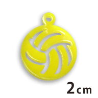 アクリルチャーム バレーボール 2cm 厚さ2mm 選べる豊富なカラー アンシャンテラボ / バレー Volleyball …