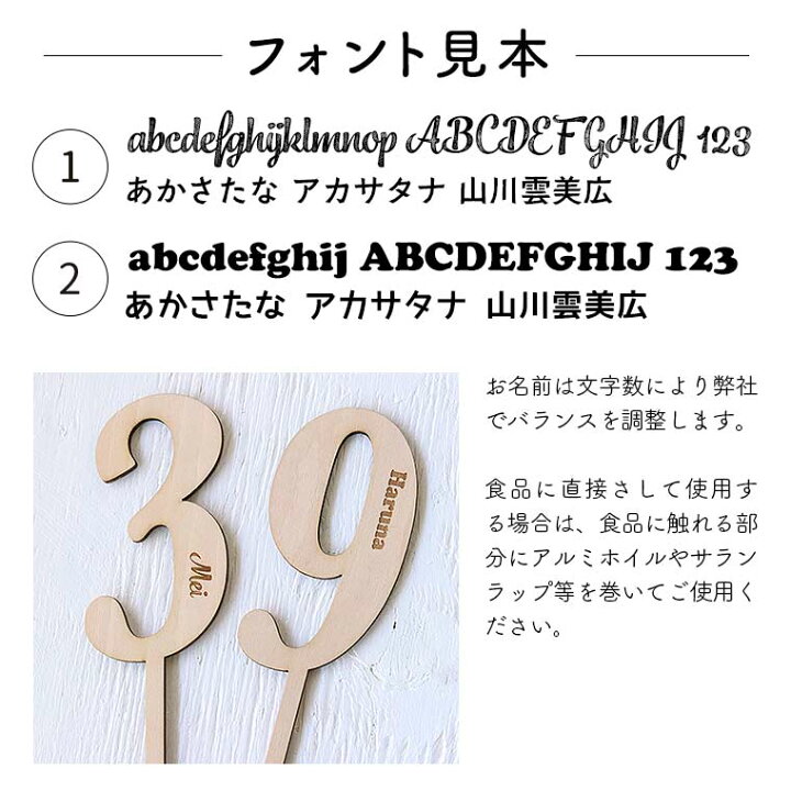 楽天市場 アンシャンテラボ ケーキトッパー 1 2 ハーフ 木製 名入れ 誕生日 バースデー アニバーサリー 記念日 ウェディング 結婚式 フォト 映え 飾り ケーキ 0 1 2 3 4 5 6 7 8 9 ゆうパケット対応 手芸材料のお店 アンシャンテ工房