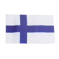 世界の国旗（約21×14cm）ハ行国 ：フィンランド / 手旗 小さめ ミニ国旗 手持ち フラッグ 応援グッズ【…