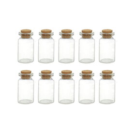 35mm×22mm 10本セット ガラス小瓶 / コルク瓶 コルク栓 ミニボトル 硝子ビン ガラスビン 素材入れ パーツ保管 ハンドメイド bottle 瓶【ゆうパケット対応】