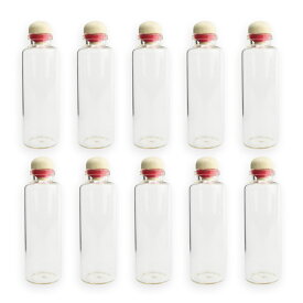 30mm×90mm Φ12mm 10本セット 木栓（木瓶）ガラス小瓶 / 木蓋 蓋付 フタ付き キット ミニボトル bottle 硝子ビン ガラスビン 瓶 容器 素材入れ パーツ保管 ハンドメイド材料【宅配便】