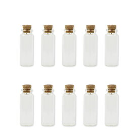 10個セット 22mm×60mm Φ12.5mm ガラス小瓶 コルク栓 / コルク瓶 ミニボトル 硝子ビン ガラスビン 素材入れ パーツ保管 ハンドメイド 材料 bottle 瓶【ゆうパケット対応】
