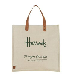 【送料無料】 [Harrods]ハロッズ トートバッグ 麻 ジュートバッグ jute grocery shopper bag [正規品]