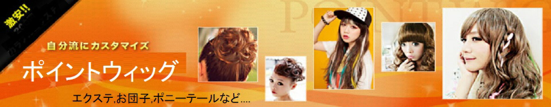 自分流にカスタマイズ ポイントウィッグ