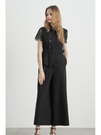 【SALE／50%OFF】レースコンビジャンプスーツ PINKY&DIANNE ピンキー アンド ダイアン ワンピース・ドレス ワンピース グレー ブラック【RBA_E】【送料無料】[Rakuten Fashion]