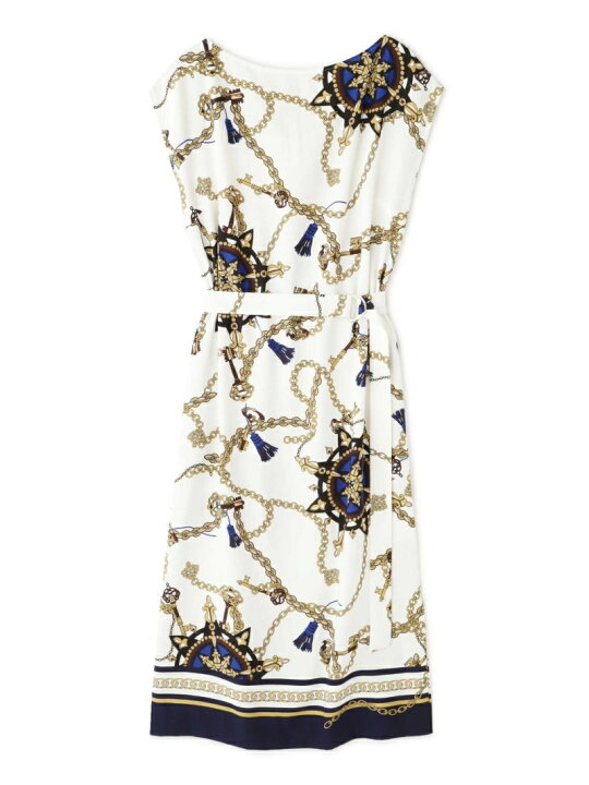 楽天市場】【SALE／20%OFF】[WEB限定商品]スカーフプリントワンピース  