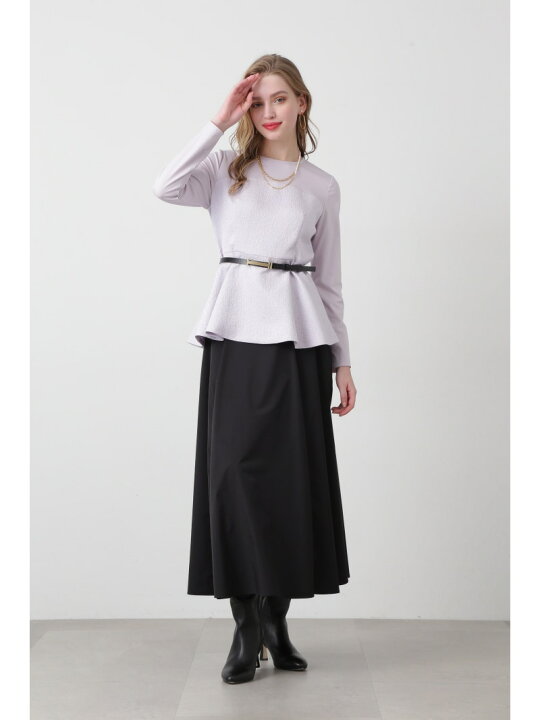 楽天市場】【SALE／40%OFF】◇ジャガードコンビペプラムブラウス 