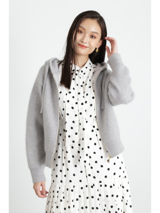楽天市場】【SALE／50%OFF】ヘアリーZIPニットパーカー PINKY&DIANNE 