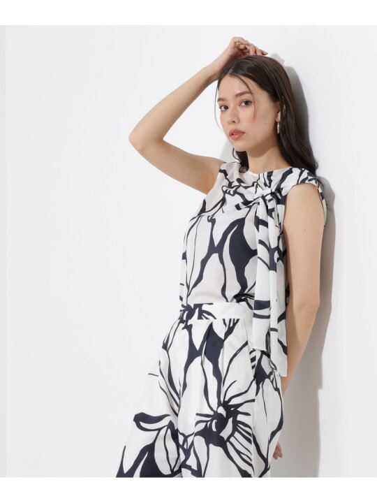楽天市場】【SALE／40%OFF】アートフラワープリントブラウス 