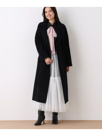 ストール付きベルテッドリバーコート PINKY&DIANNE ピンキー アンド ダイアン ジャケット・アウター その他のジャケット・アウター レッド ブラウン ブラック【送料無料】[Rakuten Fashion]