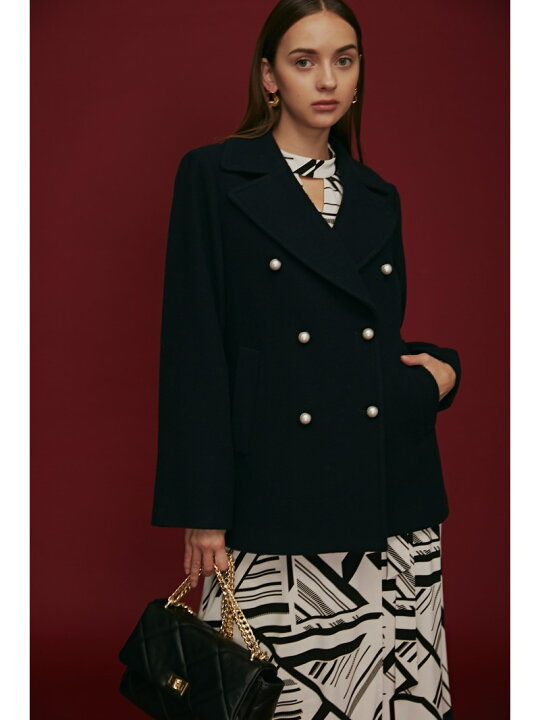 楽天市場】【SALE／50%OFF】◇パール釦ピーコート PINKY&DIANNE  