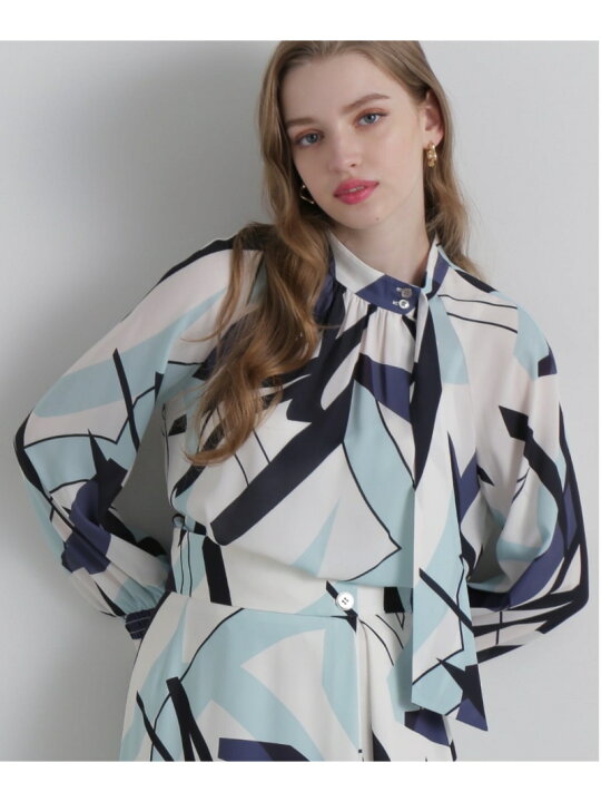 楽天市場】【SALE／50%OFF】◇ジオメトリックアートプリントブラウス 