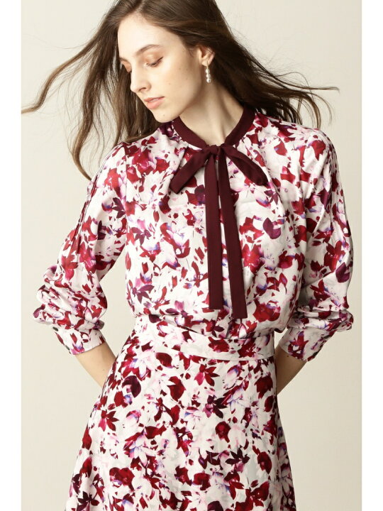 楽天市場】【SALE／60%OFF】◇グラフィカルフラワープリントブラウス  